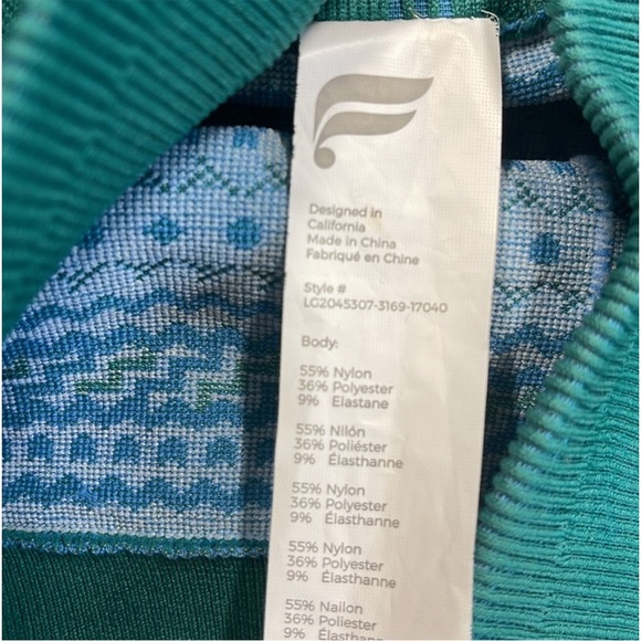 Fabletics Dark Jade High-Waisted Fair Isle
Leggings - Picture 7 of 10